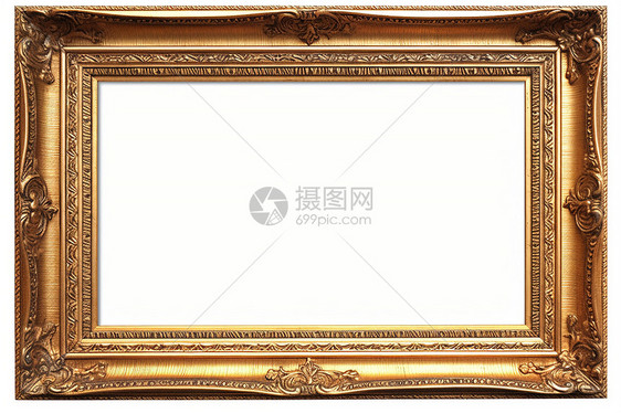 金色木制相框图片