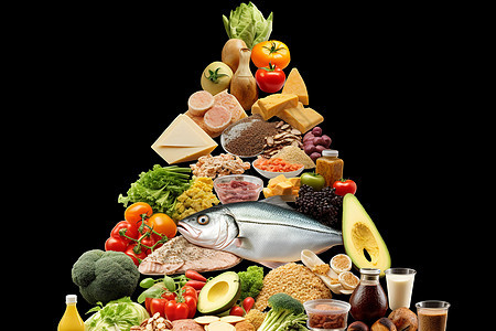 健康的食物金字塔图片