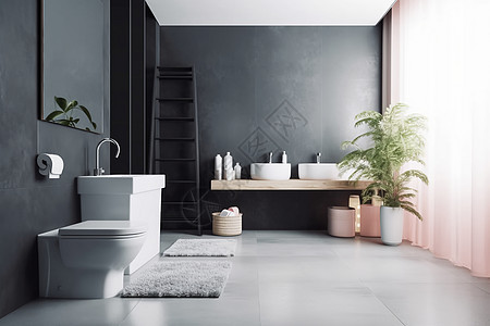 干净的现代浴室设计图片