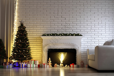 圣诞节的家居装饰图片