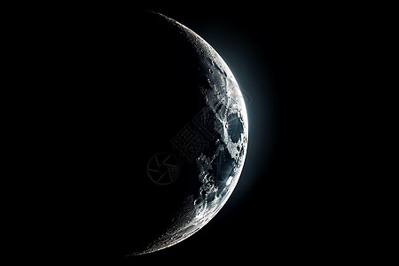 新月探索宇宙空间设计图片
