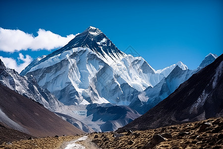 珠穆朗玛峰雪山图片