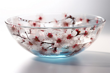 樱花花纹的碗图片