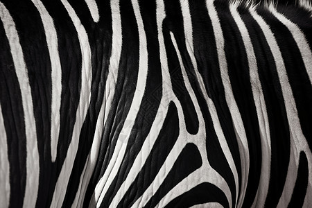 斑马的黑白纹理图片