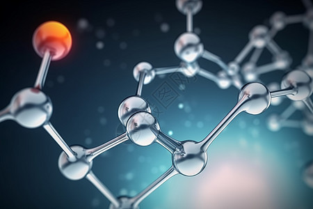 分子结构与原子分子背景图片