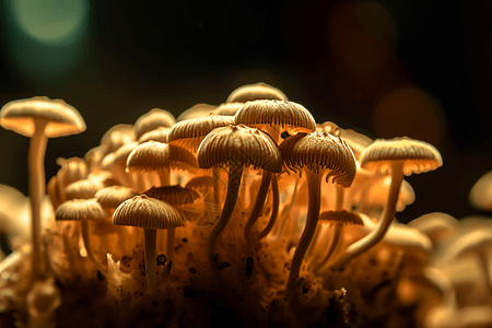 蘑菇孢子实验室图片