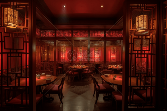 中式餐厅装修设计图片