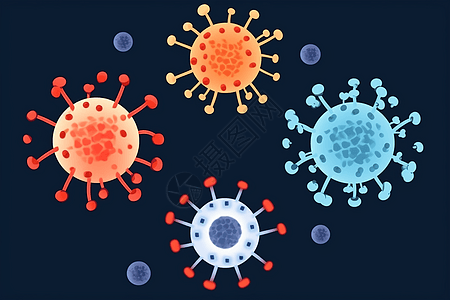 病毒图标分子图片