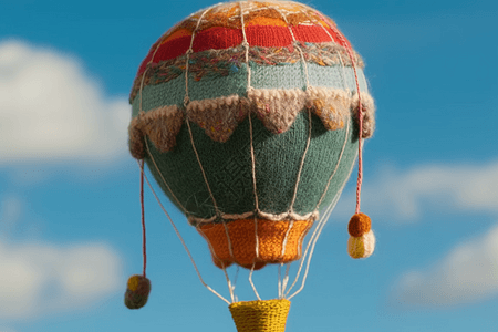热气球背景空中漂泊的热气球背景