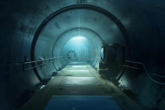 水密密封的海底隧道图片