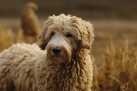 卷毛的牧羊犬图片