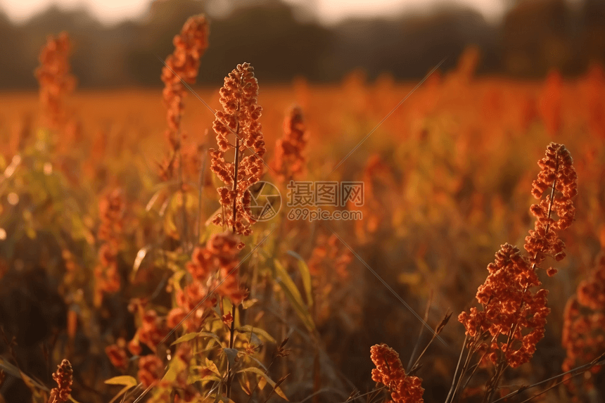 秋季种植园特写镜头图片