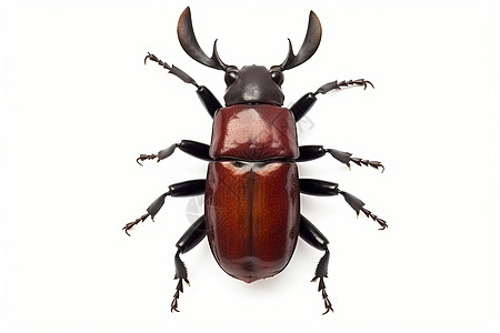 鹿角甲虫背景图片