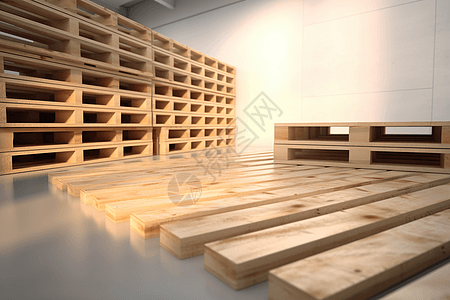 运输木材加工厂木材托盘图设计图片