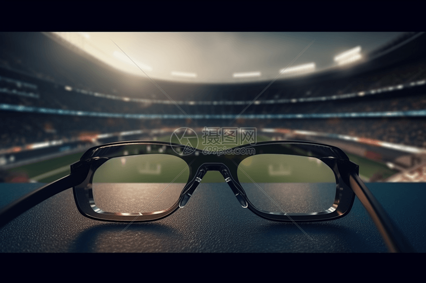 运动用AR眼镜3D概念图图片
