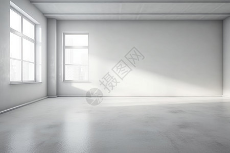 白色混凝土房间图片