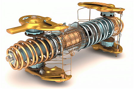 复杂的悬挂弹簧图片