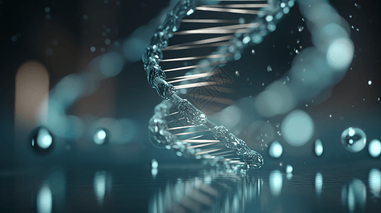 DNA双螺旋结构背景图片
