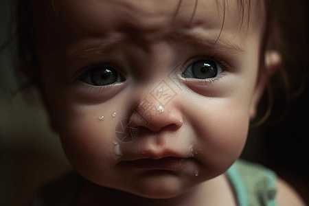 哭泣的婴儿图片