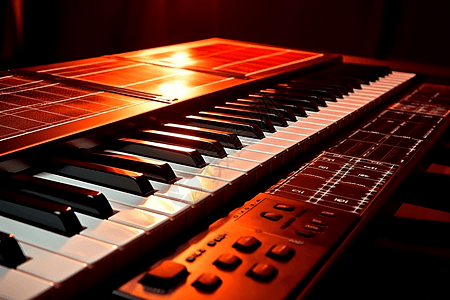 钢琴上的太阳能图片