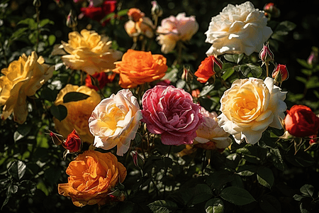 玫瑰在花园里图片