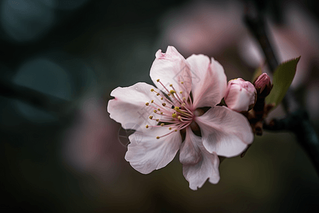 春季粉红色樱花图片