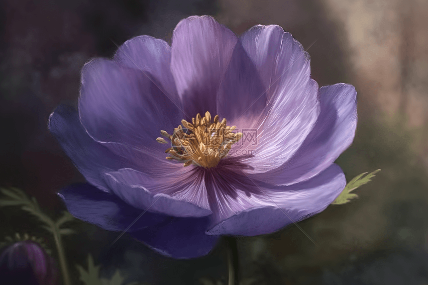 紫罗兰色花朵的特写镜头图片