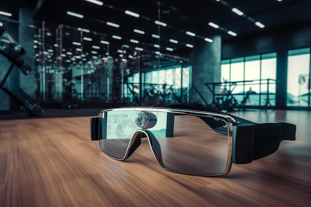 健身用AR眼镜3D概念图图片
