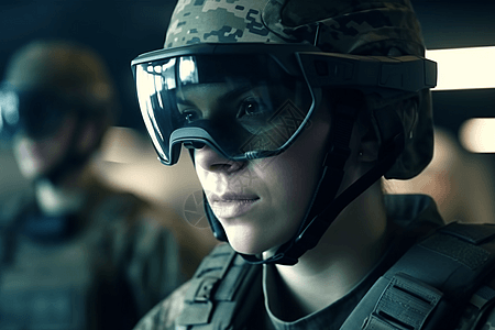 军事科技AR技术军事训练眼镜背景