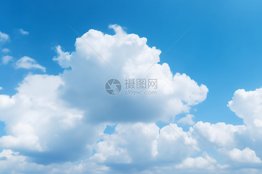 蓝色天空的云朵图片