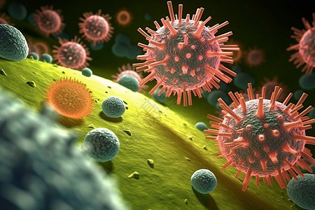 微观细菌场景图片