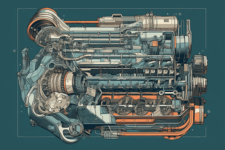 发动机的原理图片