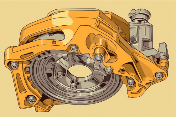 制动钳和活塞图片