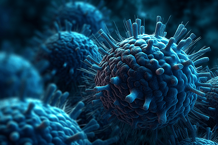 病毒细胞群背景图片