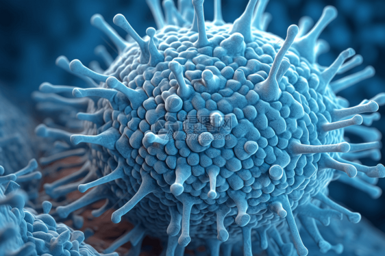病毒细胞的模型图片