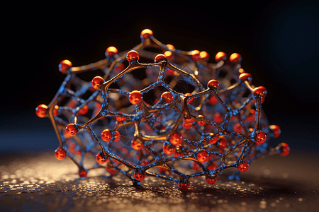 分子纳米结构模型图片