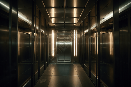 建筑里的电梯间图片