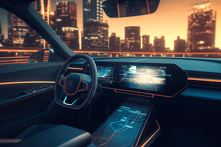 未来派智能的汽车图片