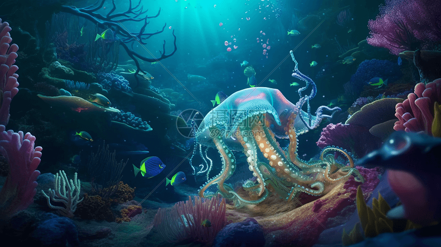美轮美奂的AR海底世界图片