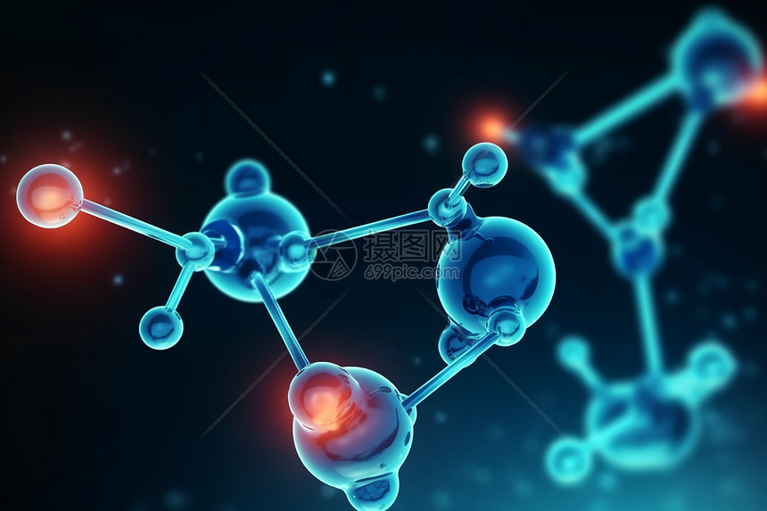 科学原子化学分子结构图片