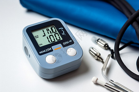 测量血压和脉搏的血压计高清图片