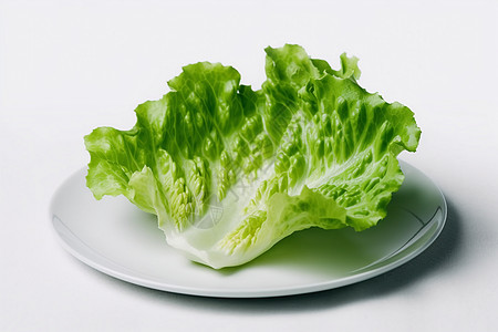 好吃的蔬菜白色盘子中的生菜背景