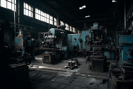 大型机械的现代工业车间图片