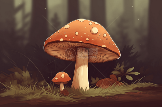 森林中的蘑菇图片