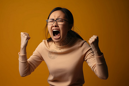 愤怒的女人背景图片