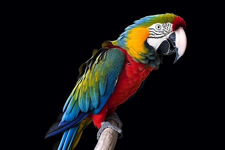 一个彩色的鹦鹉图片