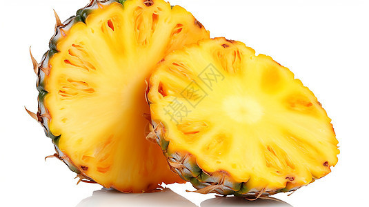 成熟的黄色菠萝图片