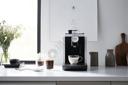 现代家居的咖啡机图片