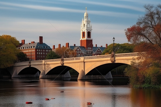 波士顿哈佛大学查尔斯河图片