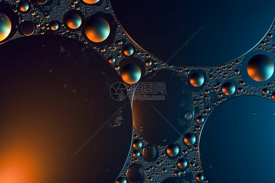 抽象气泡背景图片